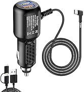 Dash Cam Charger USB C,Type C USB Power Cord,USB C Car Charger,Dual Port USB Dashcam Power Adapte...