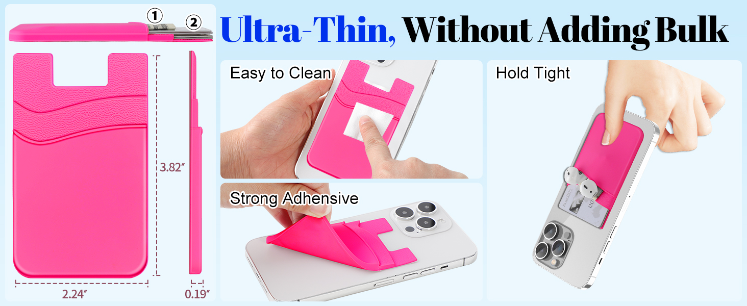 phone wallet stick on