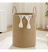 Artfeel Laundry Basket,Woven Cotton Rope Laundry Hamper,60L for Decorative Storage of Dirty Cloth...