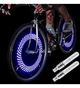 DAWAY A08 Bike Tire Valve Stem Light - LED Waterproof Bicycle Wheel Lights Neon Flashing Lamp Glo...