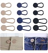 12PCS Button Extenders for Jeans, Pants Waist Button Extender for Women Men, 3 Colors Pant Waistb...