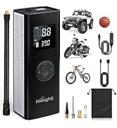 Nilight Tire Inflator Portable Air Compressor 7800mAh Rechargeable Battery 12VDC Air Pump Digital...
