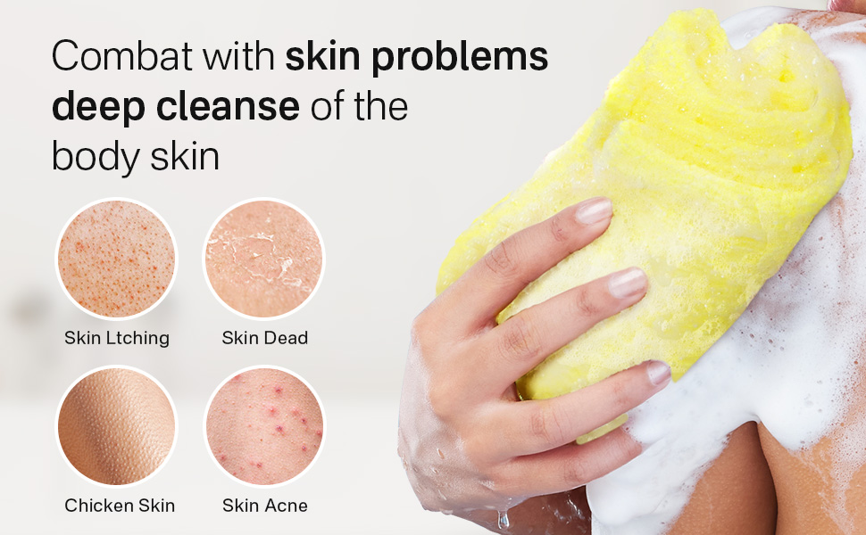 exfoliating washcloth body scrubber