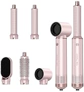 5 in 1 Hair Styler Curler & Air Dryer Brush, Low-Speed Negative Ionic Air Styler Drying, Multi Ha...