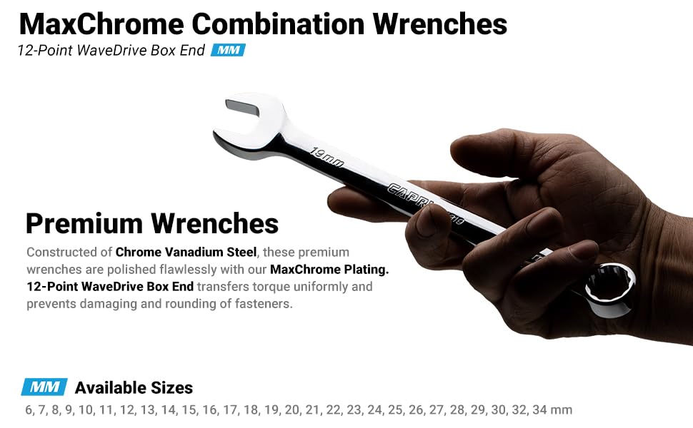 Maxchrome combination wrenches