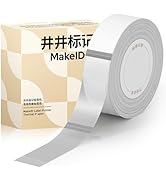 Makeid S1/S1 PRO Label Maker Tape Transparent, Thermal Paper Self-Adhesive Laminated Label Tape R...