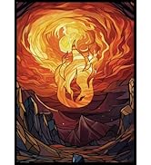 UAONO MTG Card Sleeves 100ct (Moutain) TCG Art Card Sleeves Deck Protector, Matte Textured Back A...