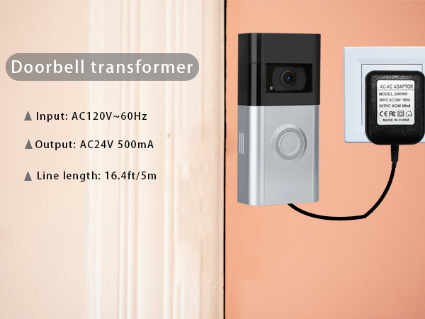 Video doorbell transformer