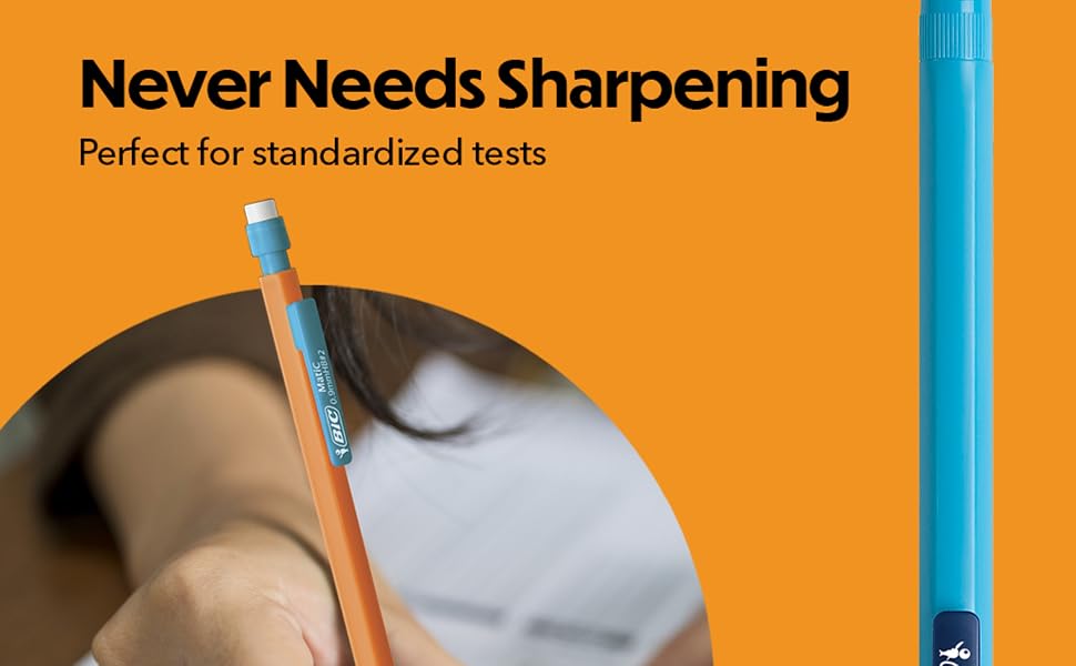Never needs sharpening. Perfect for standardized tests.