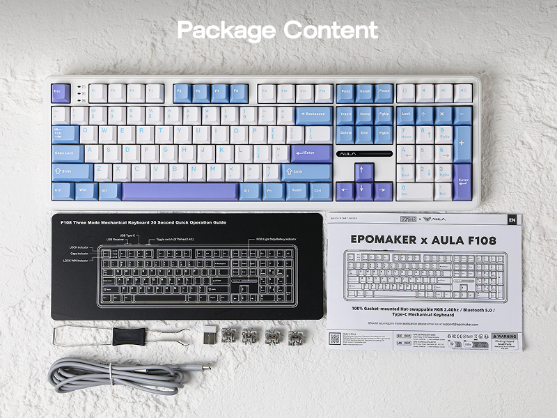 AULA F108 Wireless Gaming Kyeboard