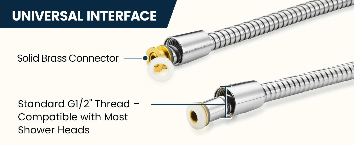 79 inches long stainless steel shower hose