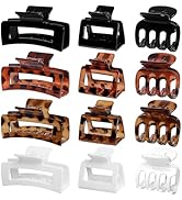 SMKSL 12 Pcs Hair Clips for Women 3 Styles Small Medium Large Claw Clips for Thin Thick Curly Hai...