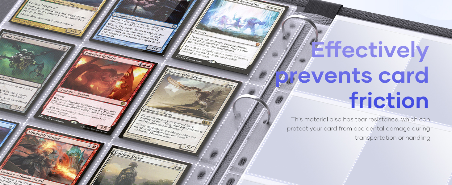 The pre-punched holes on the side made it easy to insert these into any binder you may have
