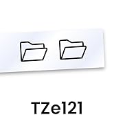 Brother Genuine P-touch TZe121 Label Tape in cardboard pack: Black on Clear 9mm