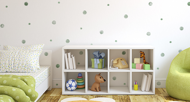 Boho colorful polka dot wall sticker