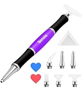 benote Ergonomic Diamond Art Painting Pen, Upgrade Dual Rubber Metal Screw In Tip Round And Squar...