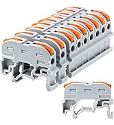 GKEEMARS DIN Terminal Blocks, Universal Wiring Connector Lever Wire for Electrical Wires KV-121 (...