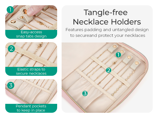 BAGSMART Jewelry Organizers and Storage Earings Holder Organizer for Women Necklace Holder