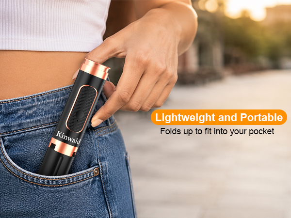 Lightweight and portable selfie stick that folds down to fit easily in your pocket