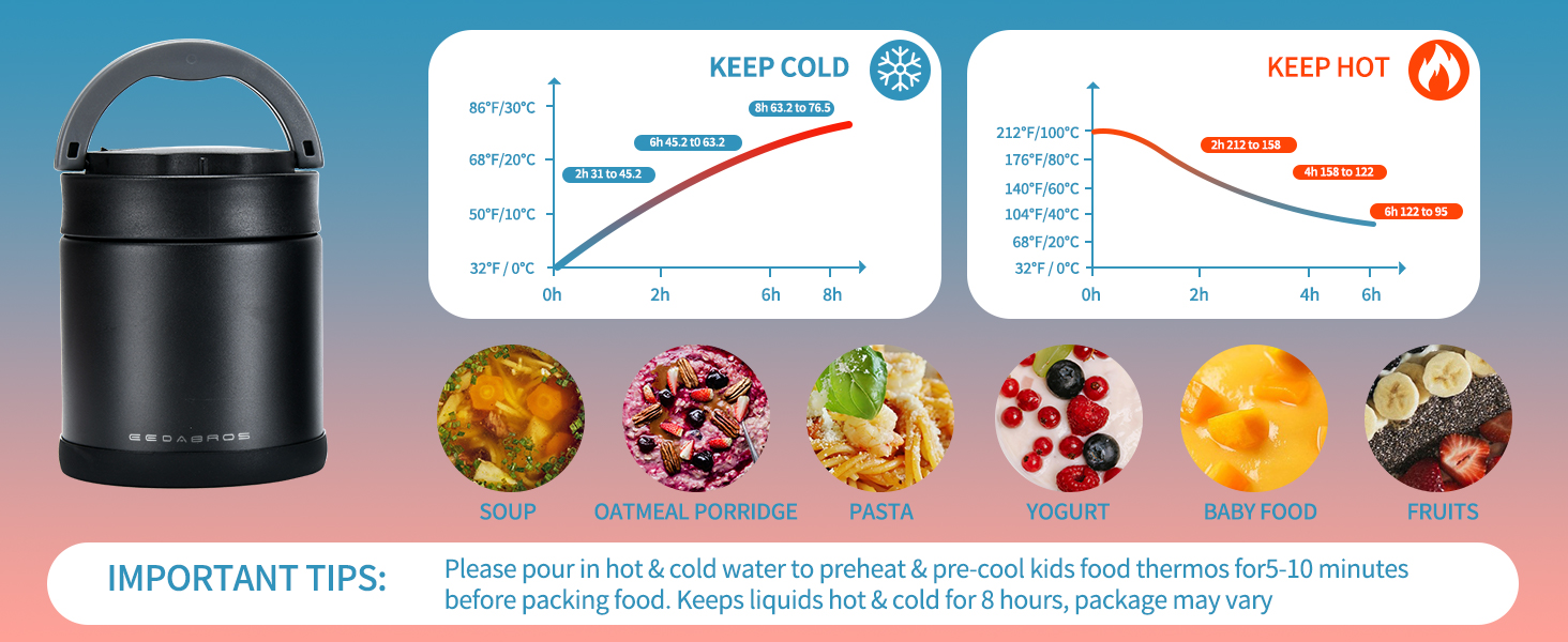 Thermo Food Jar for Hot Food Adults