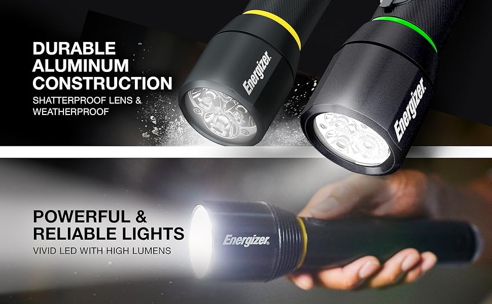 Energizer Metal Handheld Lights durable aluminum
