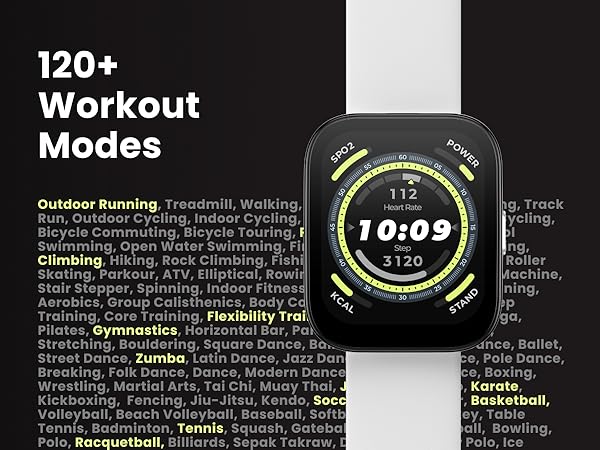 120+ Workout Modes, Just to Name a Few