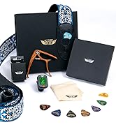 Stage Rocker Guitar Accessories Gift Box for Acoustic and Electric Guitars, Jacquard Weave Guitar...