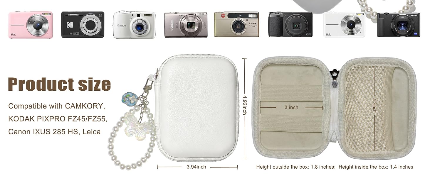 digital camera case kodak pixpro bag small cameras cases powershot fz45 fz55 canon ixuscamera bag