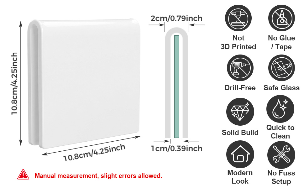 Frameless Shower Door Stopper