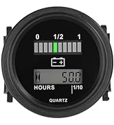 Jayron Lead Acid Battery Indicator Meter Gauge Battery Capacity Meter Waterproof Battery Charge I...