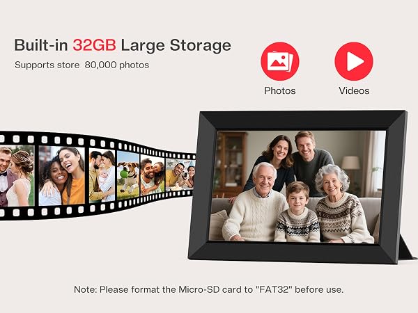 frameo digital frame wifi picture photo video share moment from phone