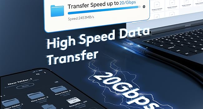 20Gbps Data Transfer usb c 3.2 gen2 high speed data transfer cable
