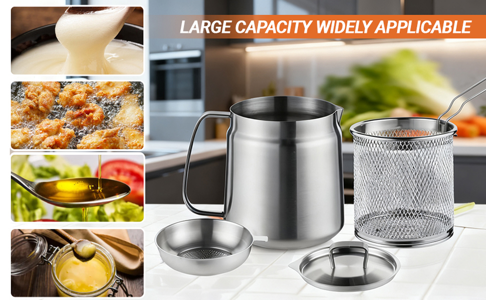 Large Capacity deep fryer pot