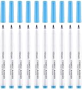 YISAN 10 Pack Washable Fabric Markers,Erasable Blue Sewing Marking Pens for Quilting, Tailoring, ...