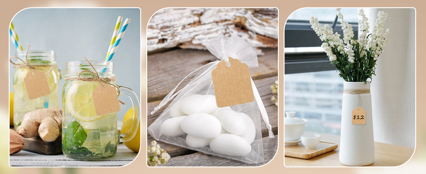 Multi-purpose Kraft Blank Tags