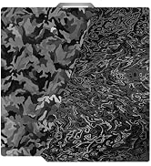 TIOPY 257x257mm Camouflage+Water Ripples Build Plate for Bambu-Lab 3D Printers, Textured Flexible...