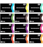 SaiTech IT Set of 12 Color-Coded RFID Blocking Sleeves,Black | Anti-theft Protective Sleeves Bloc...