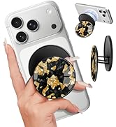 LISEVO Magnetic Phone Grip for MagSafe – Magnetic Cell Phone Stand Magnet Removable Kickstand Fin...