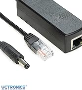 UCTRONICS Active PoE Splitter 12V - 2.1mm DC Barrel Jack for IP Camera, Arduino with Ethernet and...