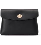 HiTotes Makeup Bag Travel Makeup Pouch for Women Small Cosmetic Pouch PU Leather Pouch Bag Clutch...
