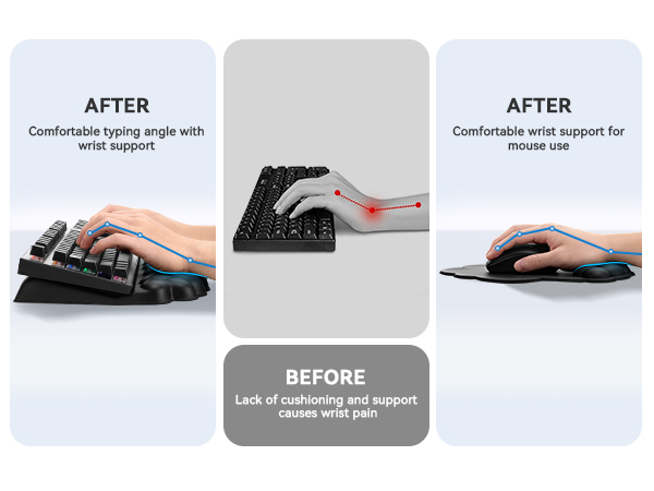Cloud Wrist Rest with Mouse Pad