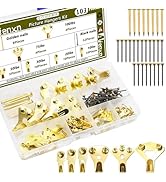 Aienxn 103PCS Heavy Duty Picture Hanging Kit Holds 10-100lbs, Picture Hangers with Nails, Profess...
