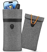 Faraday Bag, RFID Signal Blocking Bag, GPS Car Key Cell Phone Signal FOB Blocker Wallet Shielding...