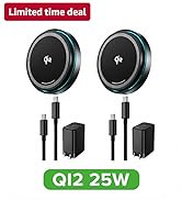 2 Pack Fast Charging Pad with Cooling Fan