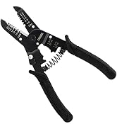 DOWELL Wire Stripping Tool Wire Strippers 10-20 AWG 7 Inch with Wire Crimper Cutter Bolt Cutter A...