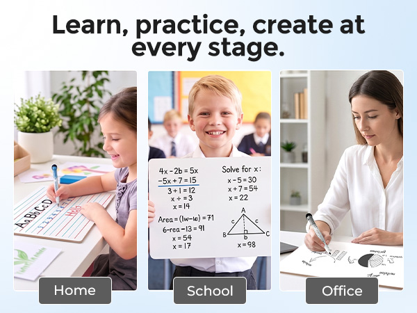 Dry Erase Lap Board 9 x 12 inches 2 Pack