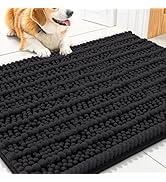 Smiry Dog Door Mat for Muddy Paws 30x20, Extra Soft Absorbent Chenille Doormat, Trap Moisture and...