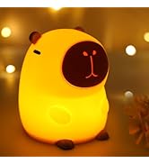 PSDRIQQ Capybara Night Light Cute Squishy Silicone Nursery Nightlight Dimmable Rechargeable Anima...