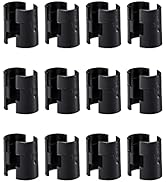 24 Wire Shelving Shelf Lock Clips for 1'' Post - 12 Pairs of Shelving Sleeves Replacements for Wi...