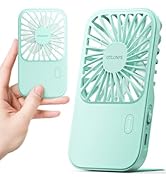 Otlonpe Mini Portable Handheld Fan, Small Rechargeable Pocket Travel Fan with Hand Held Desktop M...